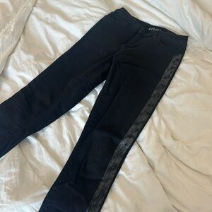 Articles of Society Black Jeans with Silver Leg Detailing